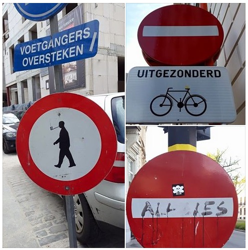 20150417 street sign art in Gent